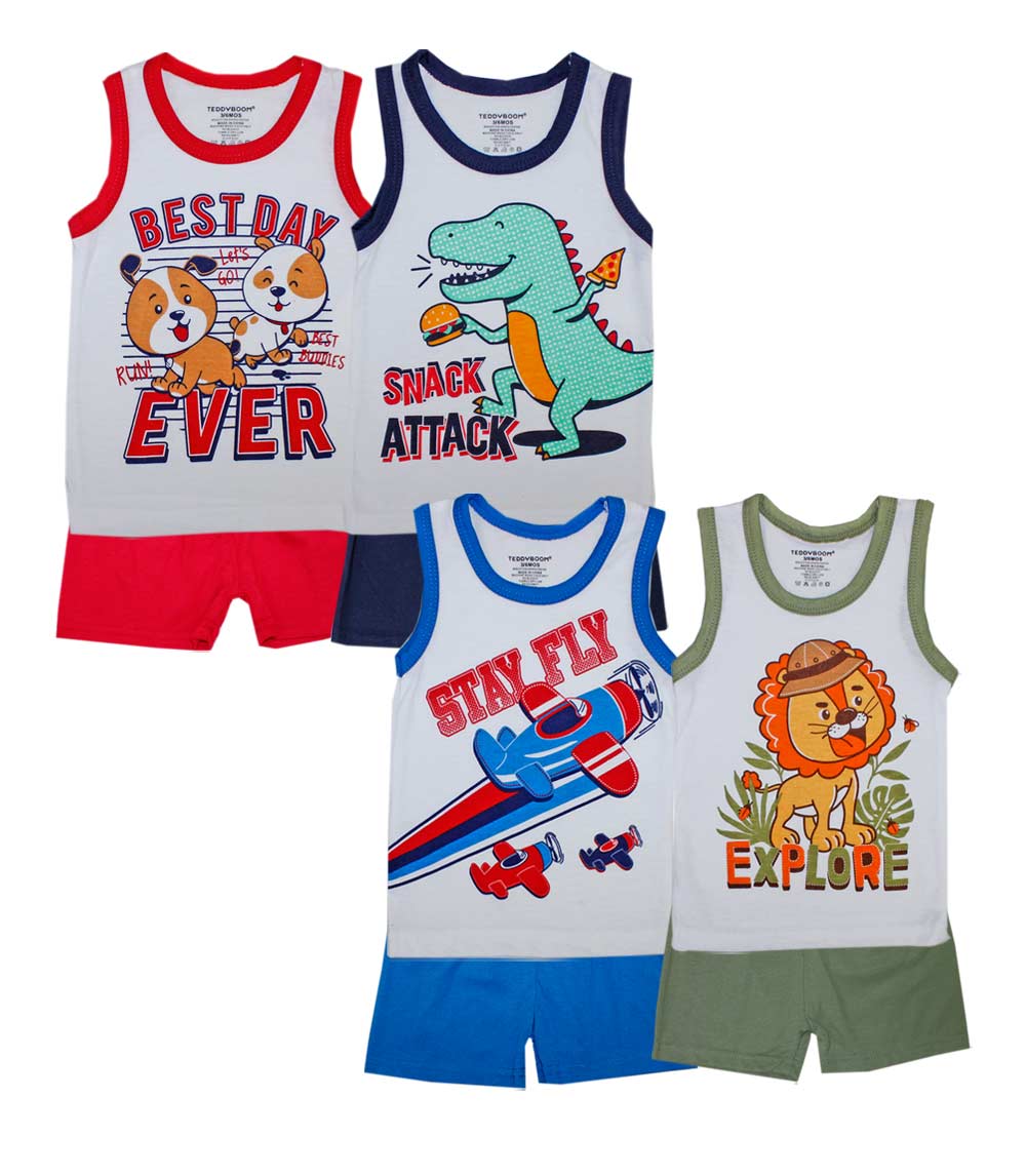 TEDDY BOOM Infant Layette Tank Sets (4 DZ Minimum)- 0100101