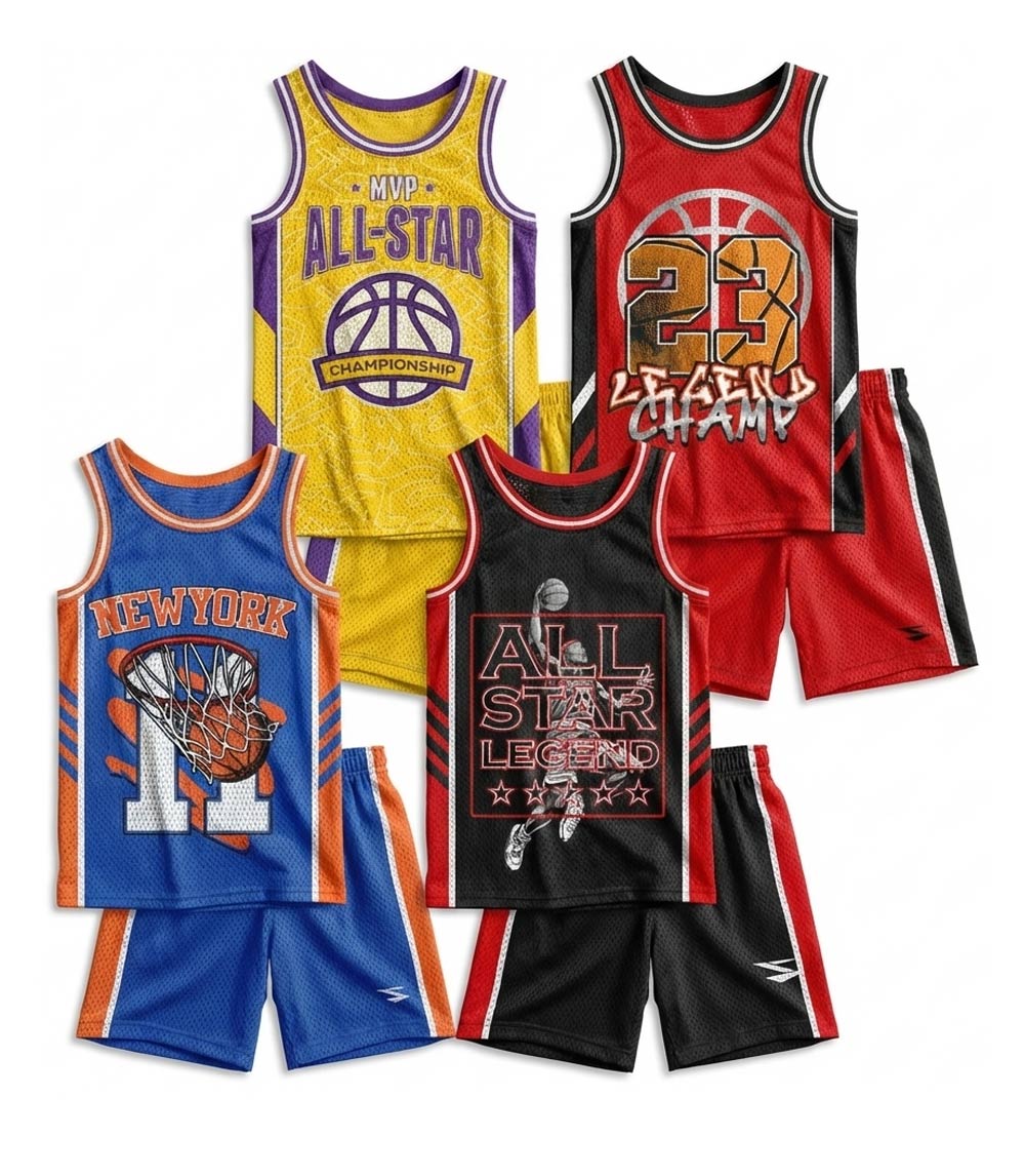 S1OPE Boys Mesh Short Sets-1397004 (2 DZ Minimum)