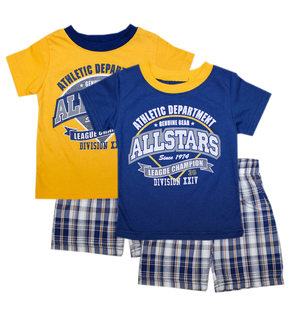 TEDDY BOOM Allstars Screen Top with Plaid Shorts-1603802