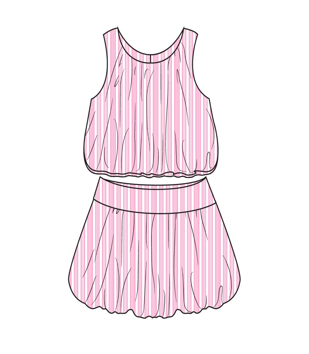 Girls Pink Vestido rosa con capucha para niña - 3289002