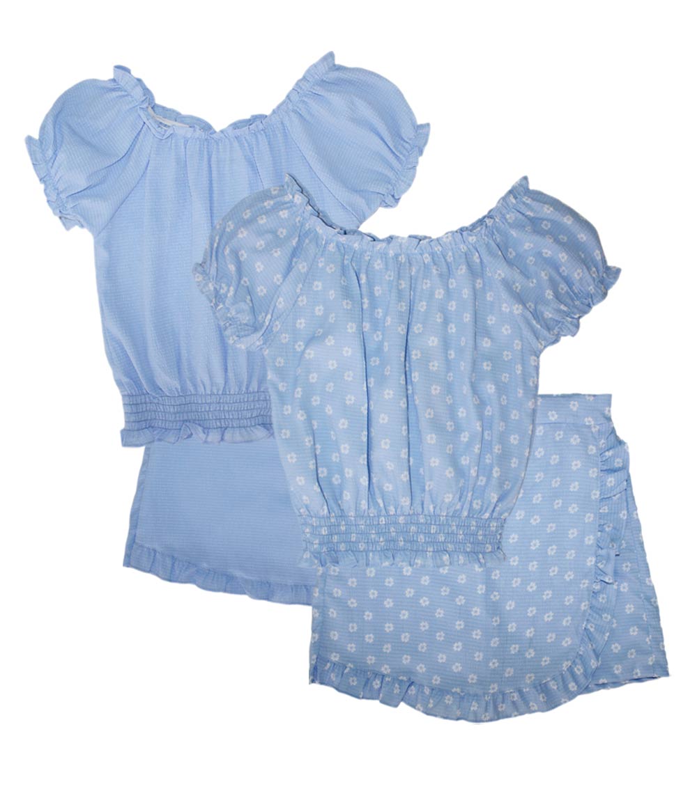 GIRLS PINK Smocked Top Skort Set - 2469267