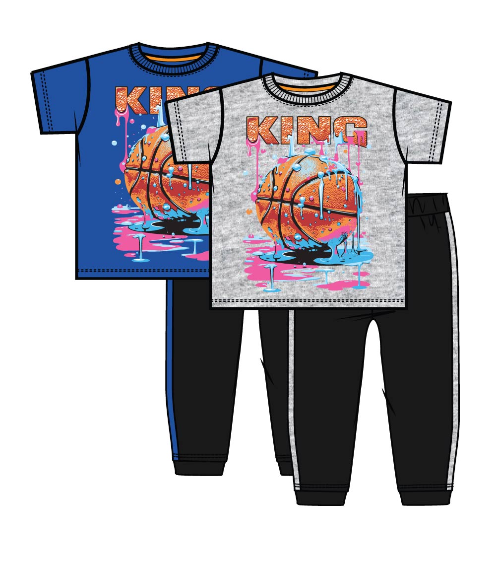 Top con estampado de oso S1OPE y pantalón deportivo - 6268602