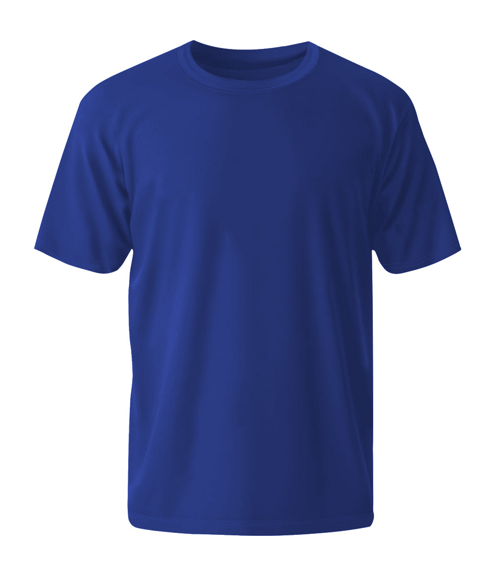 Camiseta de cuello redondo de alto rendimiento color azul marino - 7552109