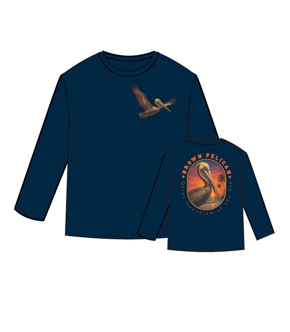 Camiseta de rendimiento para niños con estampado de pez marlín - 7665002