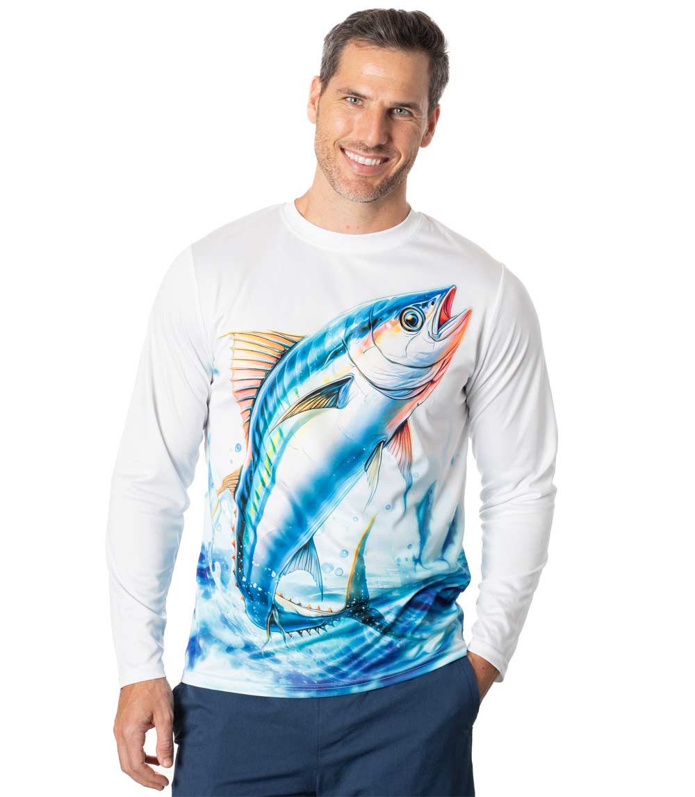 Men Performance L/S Fish Graphic-7623993 3XL