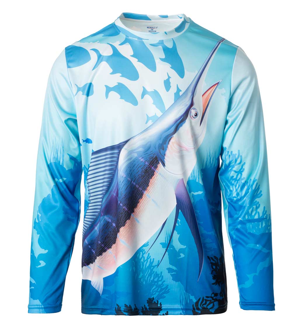 Boys Performance Top Marlin Fish Graphic-7631504