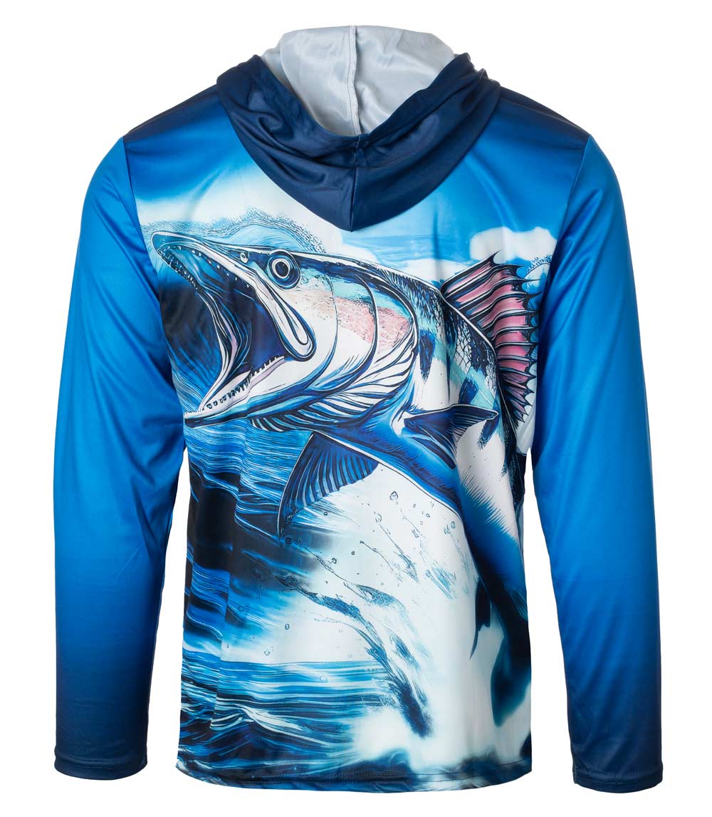 Men Performance Hoodie Top Fish Graphic-7632509