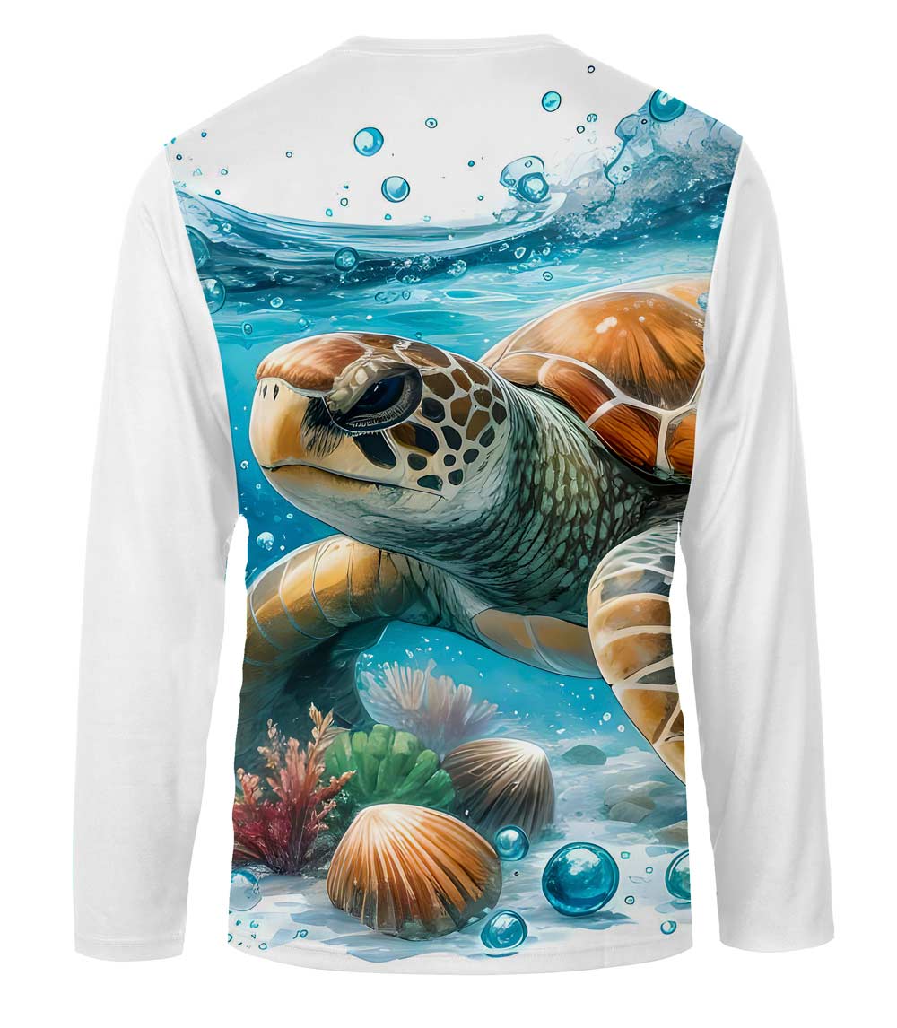 Men Performance Top Turtle Coral Reef Graphic-7644409
