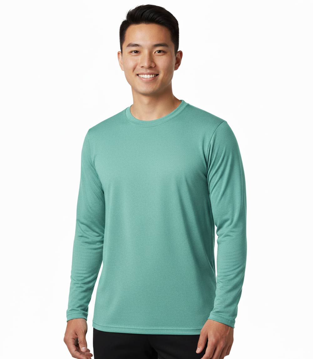 Adult Performance L/S Top Crew Neck Cool Mint - 7651109