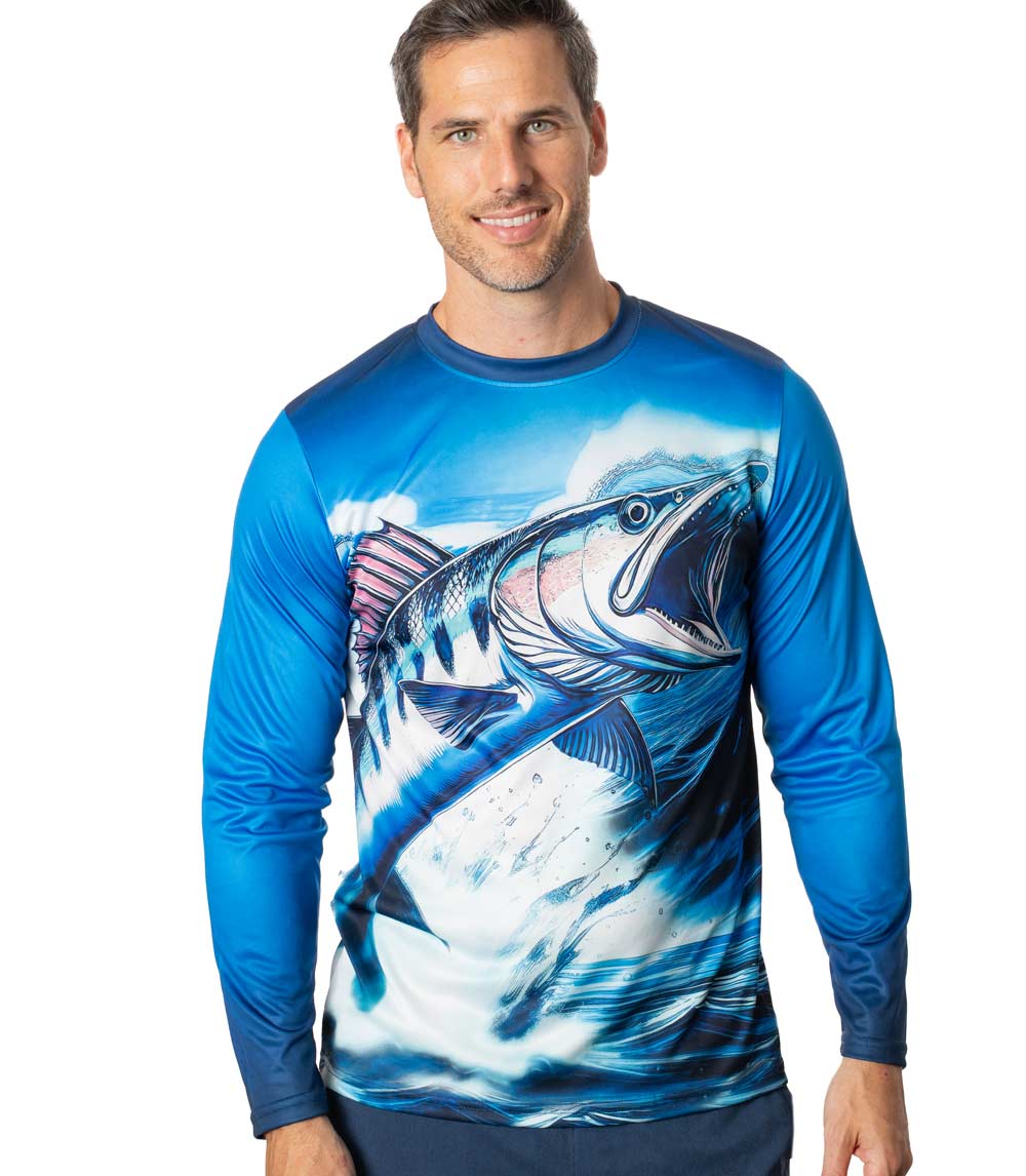 Men Performance L/S Fish Graphic-7658792 2XL