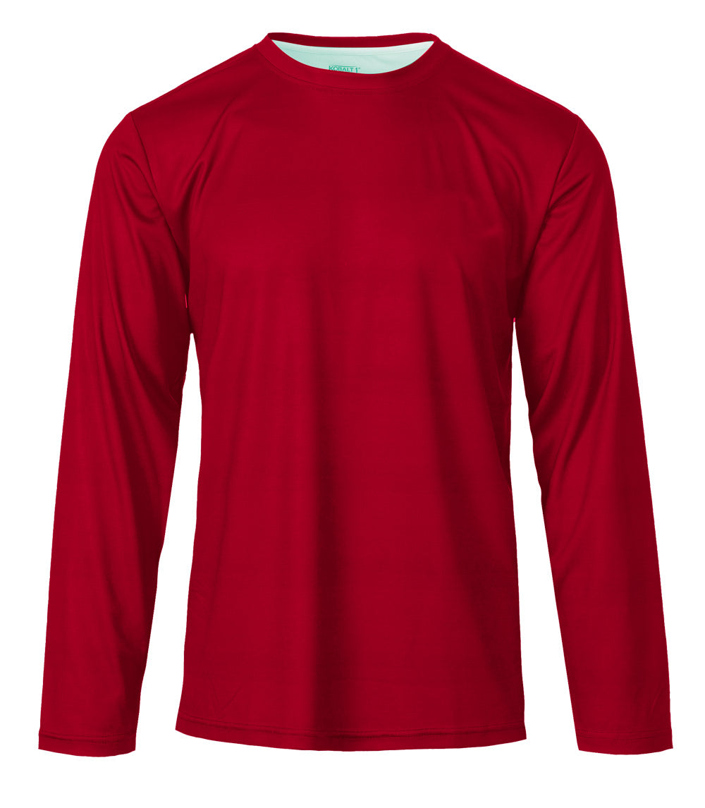 Performance L/S Crew Neck Burgundy - 7676709
