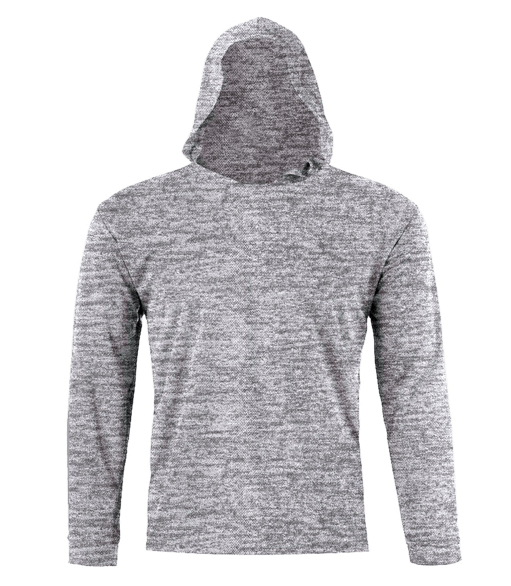 Performance Long Sleeve with Hoodie - Heather Grey - 7678309