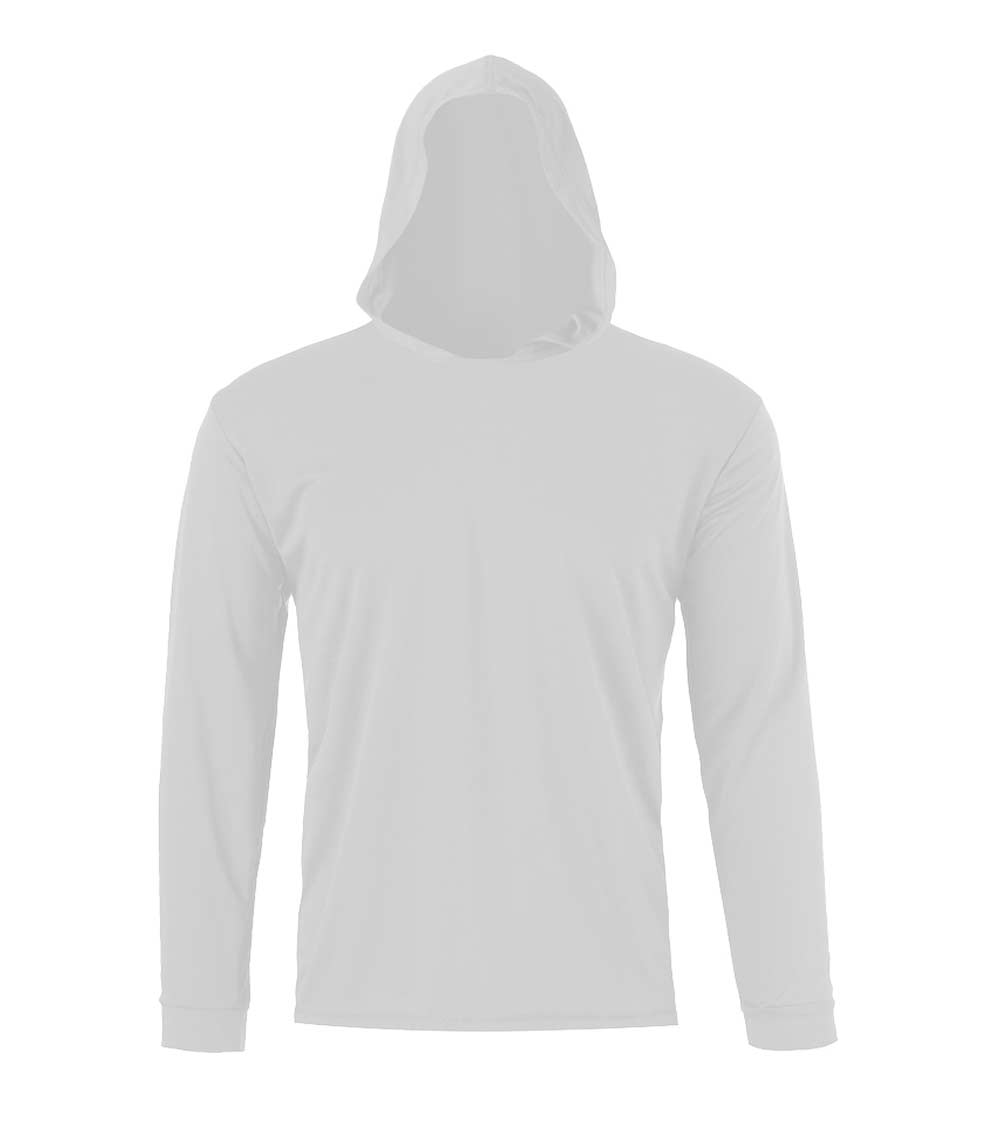 Performance Long Sleeve with Hoodie - White - 7694409