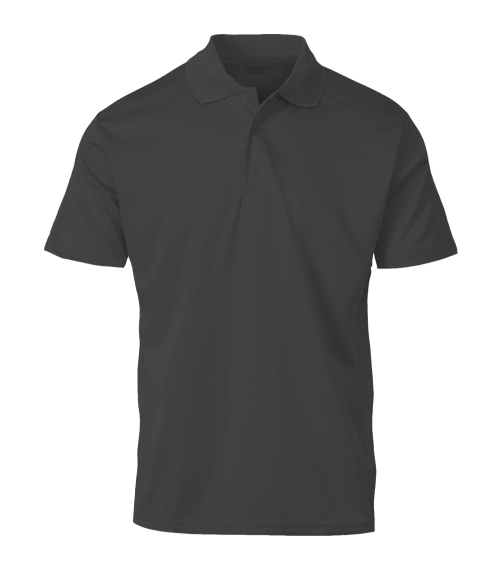 Polo de malla cerrada de alto rendimiento para hombre, color carbón - 7787109