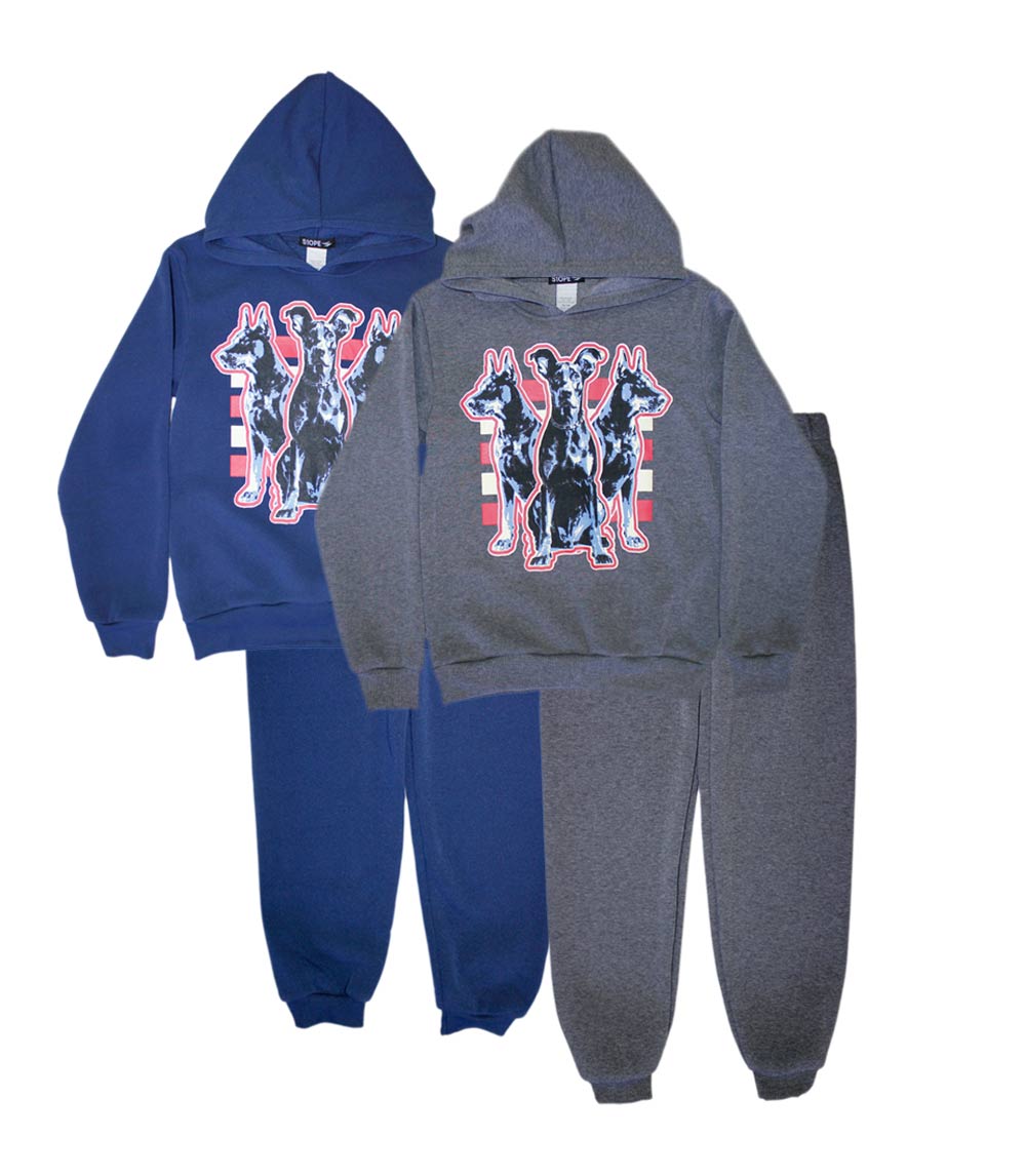 Boys 8-14 Doberman Hoodie & Jogger Set – S1OPE “Big Dog Energy” (Style 8185488)