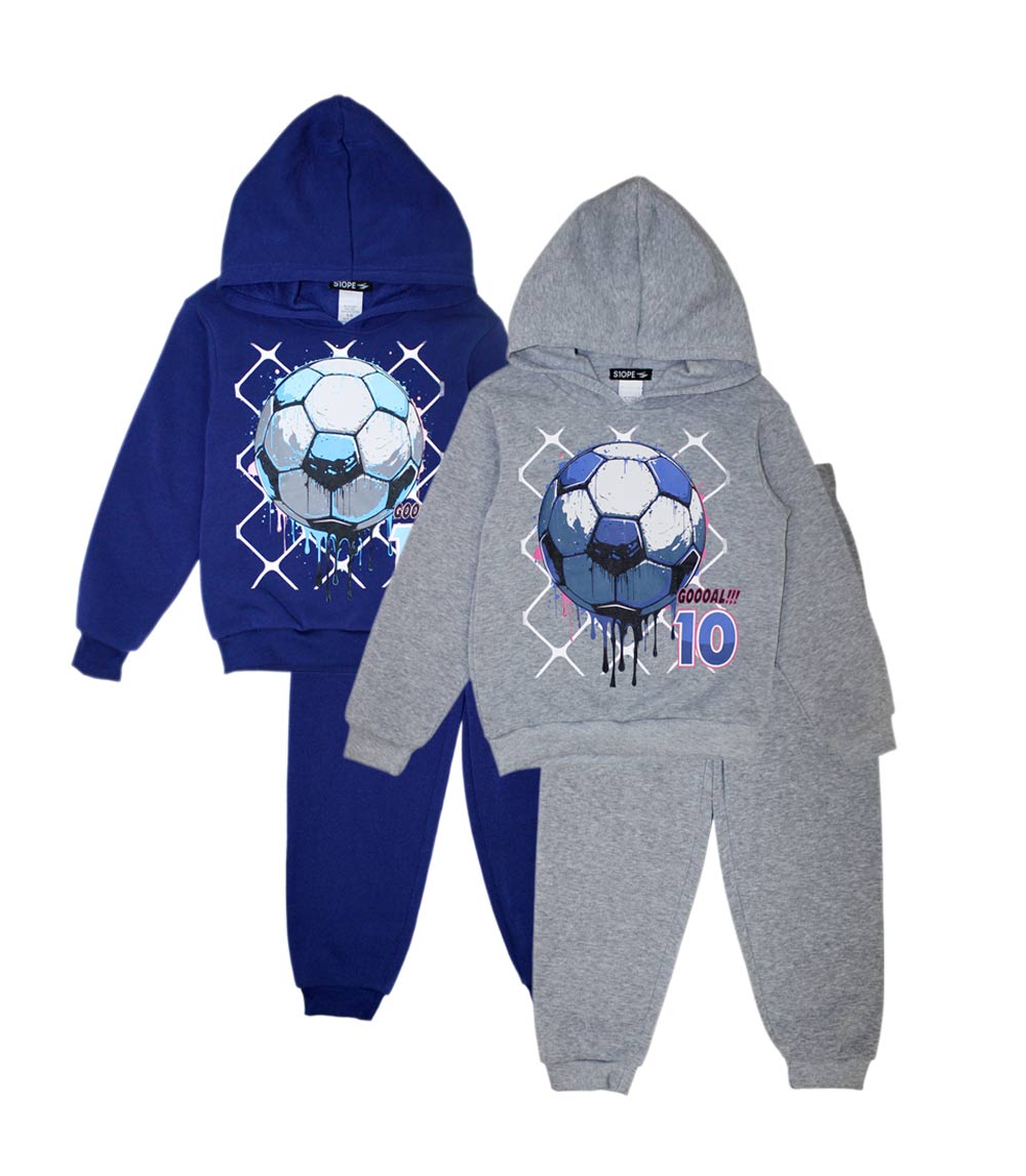 Little Boys 4-7 Basketball Drip Hoodie & Jogger Set – S1OPE Pullover - 8199004