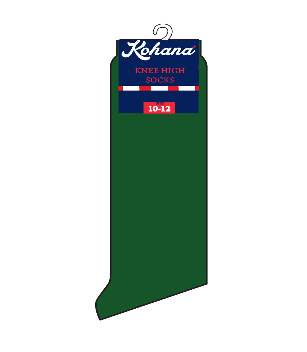 Knee High Socks Hunter Green - Size: 6-8 1/2 - 90814