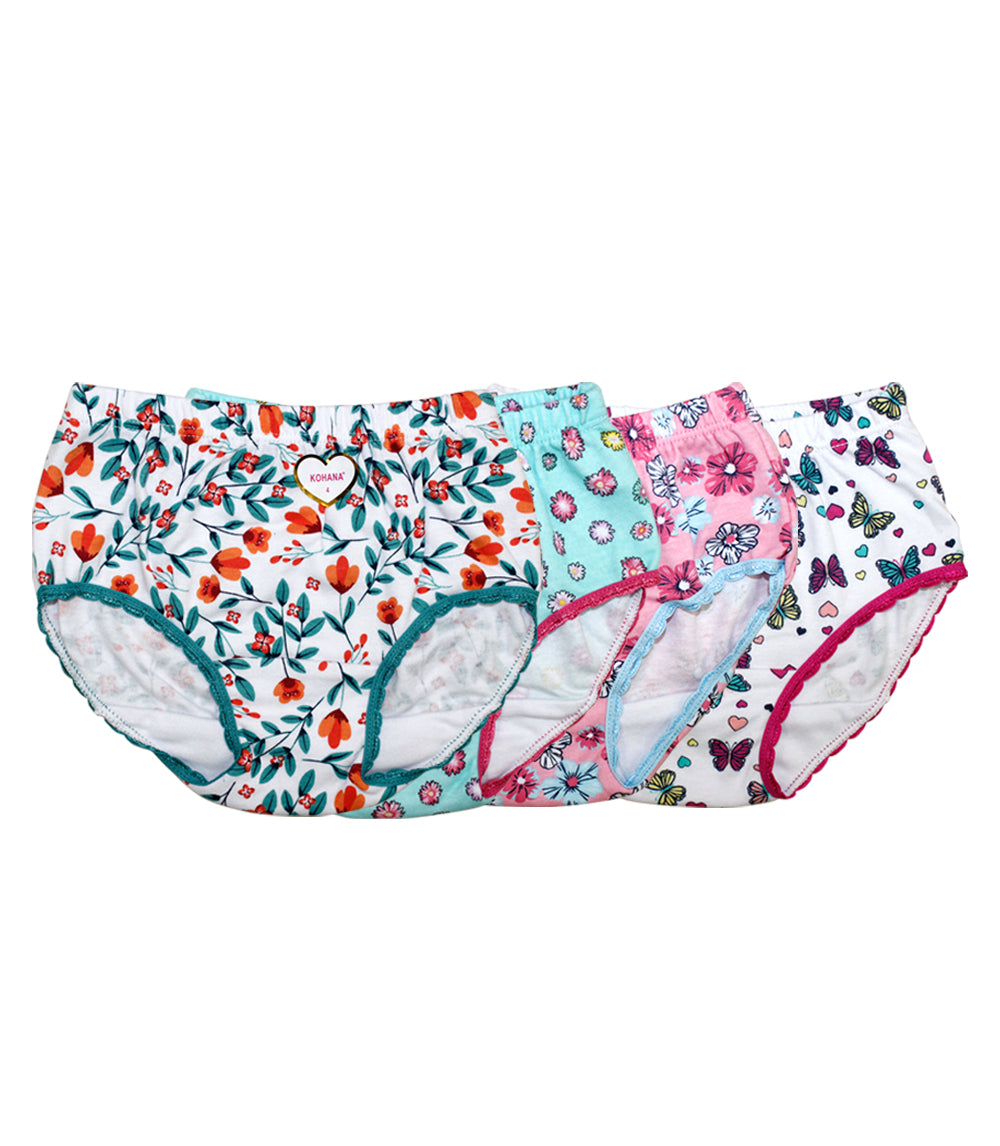Braguitas para niña con estampados surtidos - Tallas: 4-5-6 - 92317