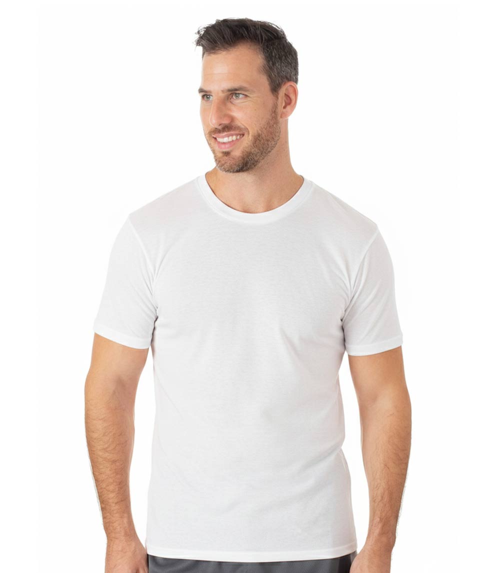 Men's T-Shirt Crew Neck - 3pk White - 92727