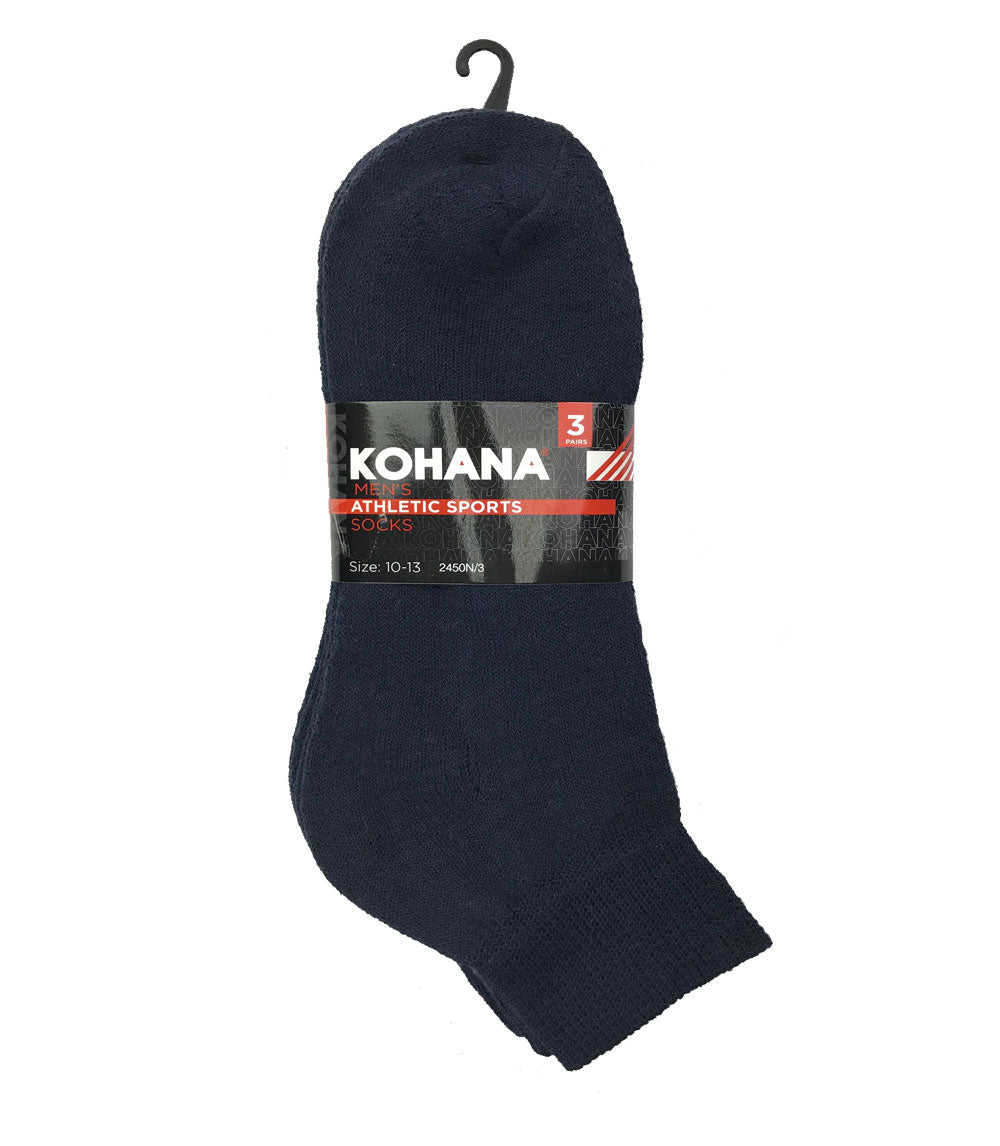 Calcetines deportivos tobilleros azul marino talla 10-13