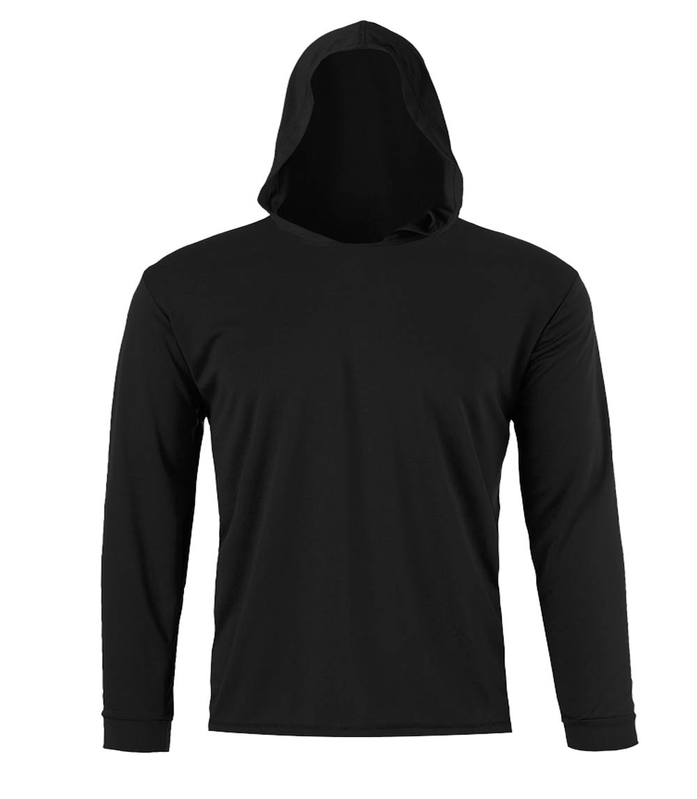 Performance Long Sleeve with Hoodie - Black - 7669209