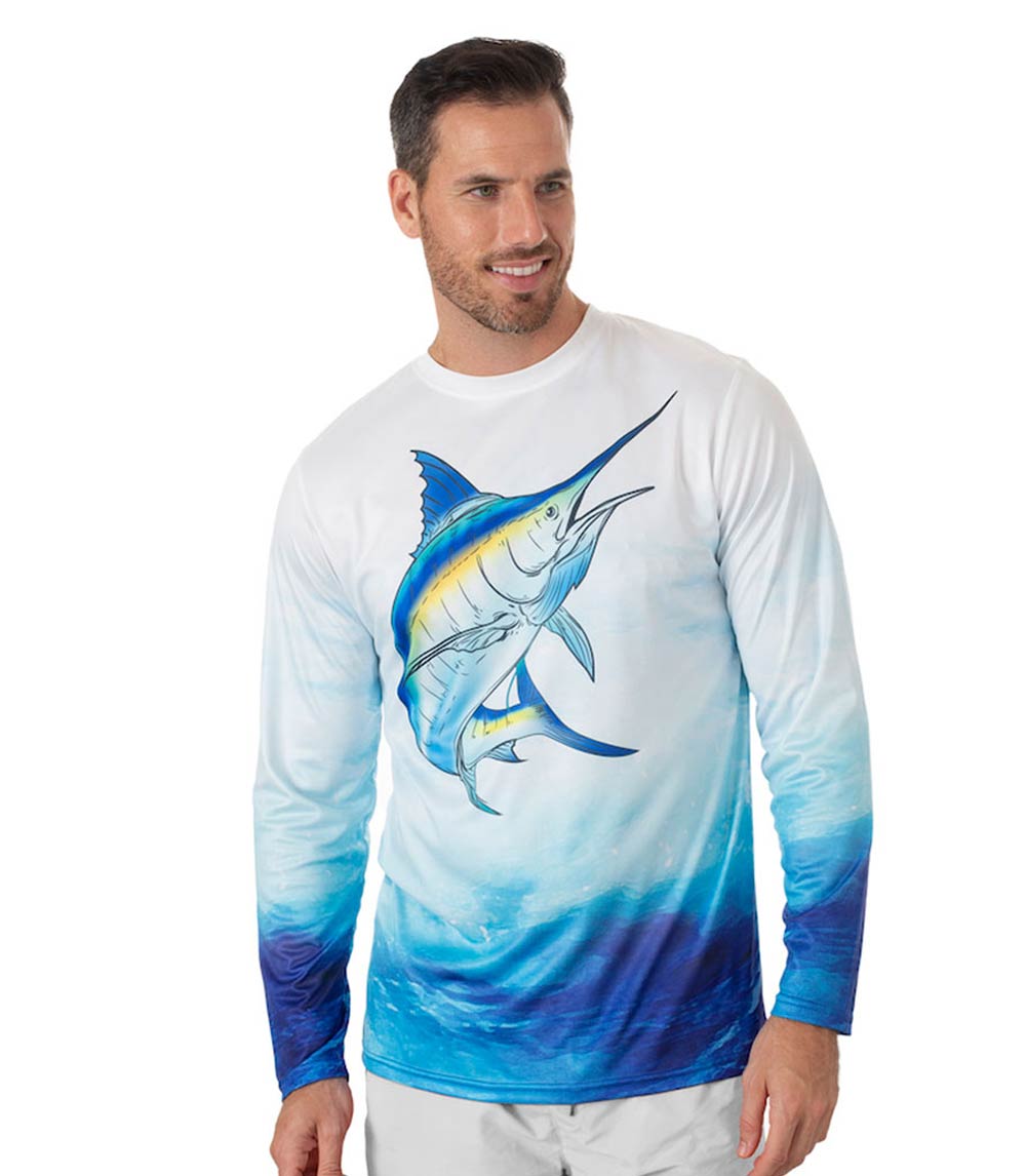 Men Performance Top Marlin Fish Graphic-7677109