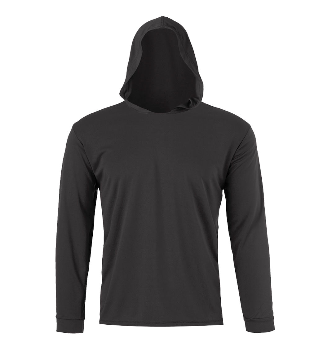 Sudadera manga larga con capucha de rendimiento - Carbón 7680009