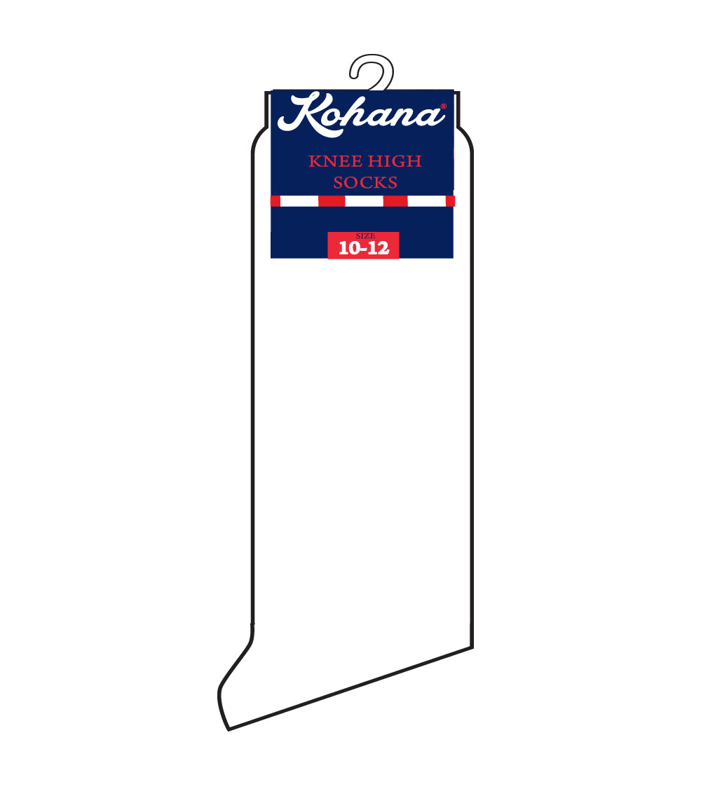 Knee High Socks White - Size: 4-6 1/2 - 90213 - Hemisphere Worldwide Sales Inc