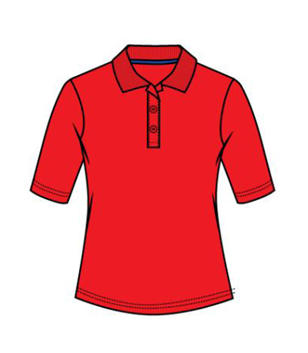 Polo deportivo rojo de manga 3/4 para mujer - 9308709