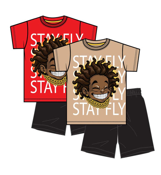 S1OPE Jersey Top Trendy Boy Screen W Rhinestone and Athletic Shorts-1335501