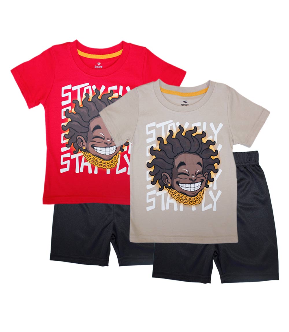 Pantalones cortos deportivos con estampado de oso irreal de la parte superior de la camiseta S1OPE - 1369702