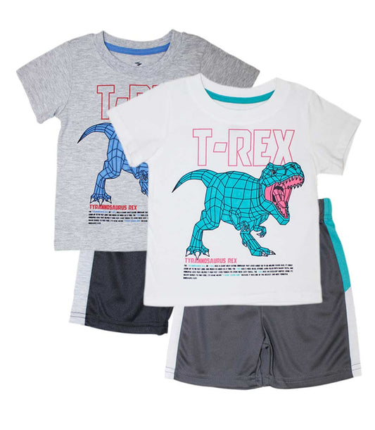 S1OPE Jersey Top T-Rex Screen Athletic Shorts-1369001
