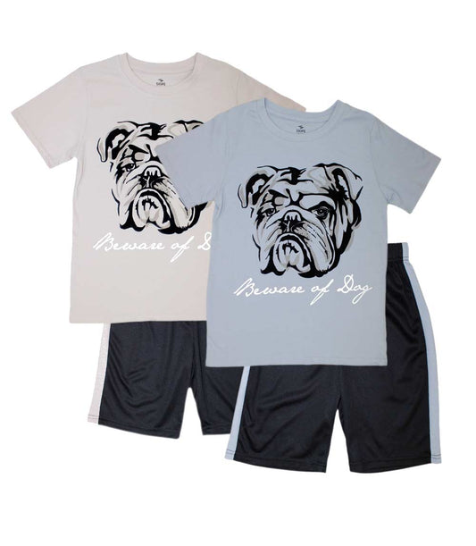 S1OPE Jersey Top Bull Dog Screen Athletic Shorts-1378304
