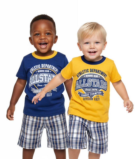 TEDDY BOOM Allstars Screen Top with Plaid Shorts-1603801