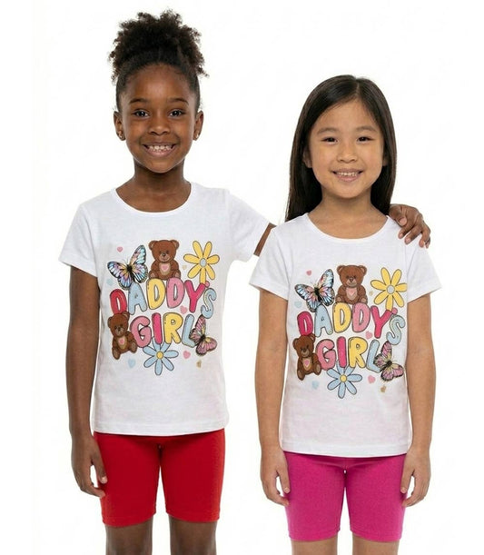 GIRLS PINK Daddy's Girl Screen Top W Biker Legging Set - 2209502