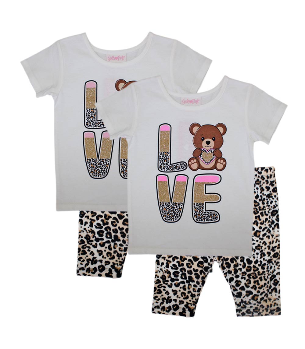 Conjunto de top y leggings estilo biker de Mama's Mini Pink para niña - 2294001