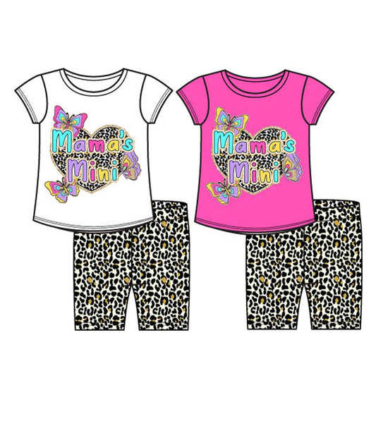 GIRLS PINK Mama's Mini Screen Top and Biker Legging Set-2294001