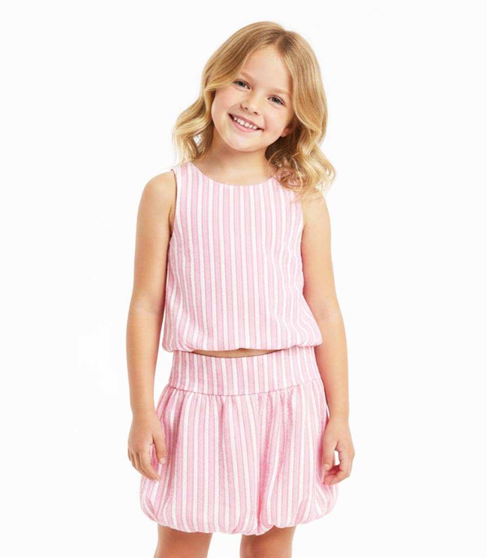 Girls Pink Vestido rosa con capucha para niña - 3289002