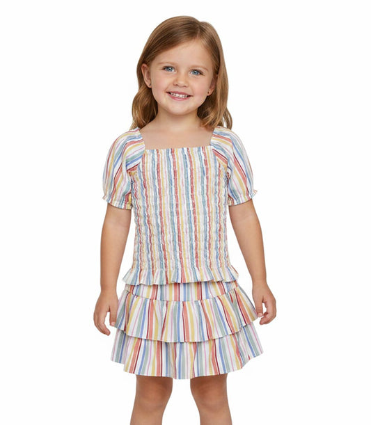 GIRLS PINK Knit Top with Woven Skirt Set - 2495304