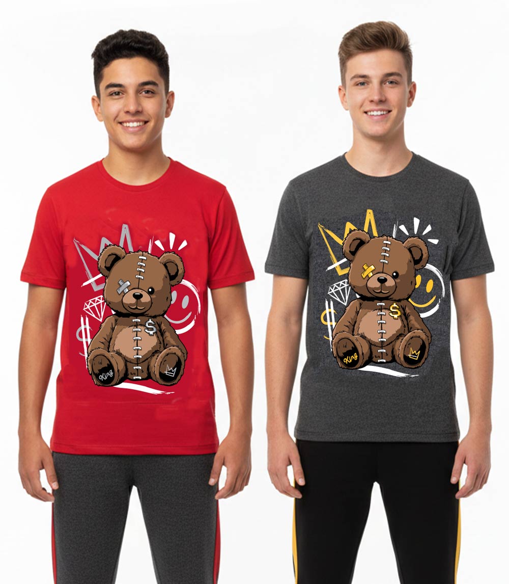 S1OPE Teddy Bear Screen Top w Jogger Pant - 6297088