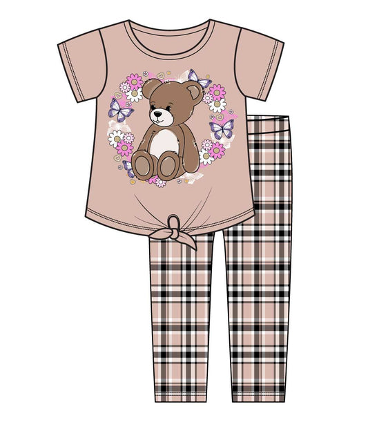 GIRLS PINK Teddy Bear Love Screen Top and Legging-6335104