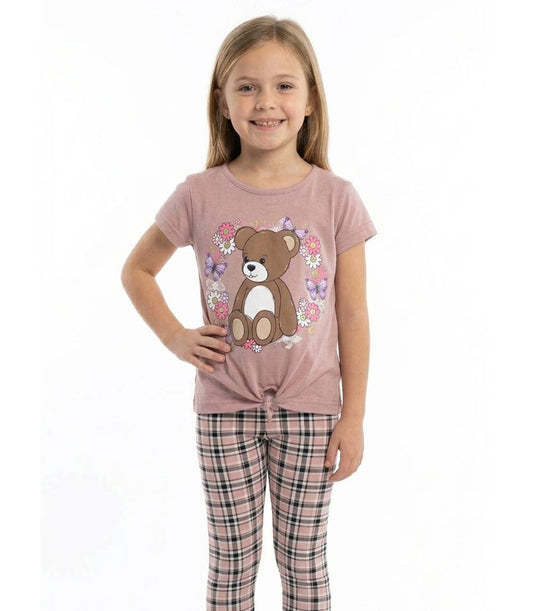 GIRLS PINK Teddy Bear Love Screen Top and Legging-6335104