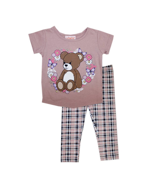 GIRLS PINK Teddy Bear Love Screen Top and Legging-6337401