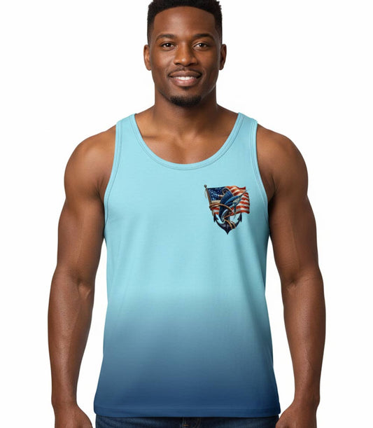 Men Performance Muscle Tank Top Fish Graphic-7511209