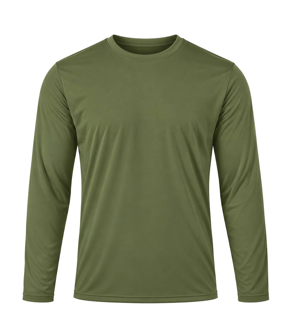 Performance L/S Crew Neck Military Color - 7608109