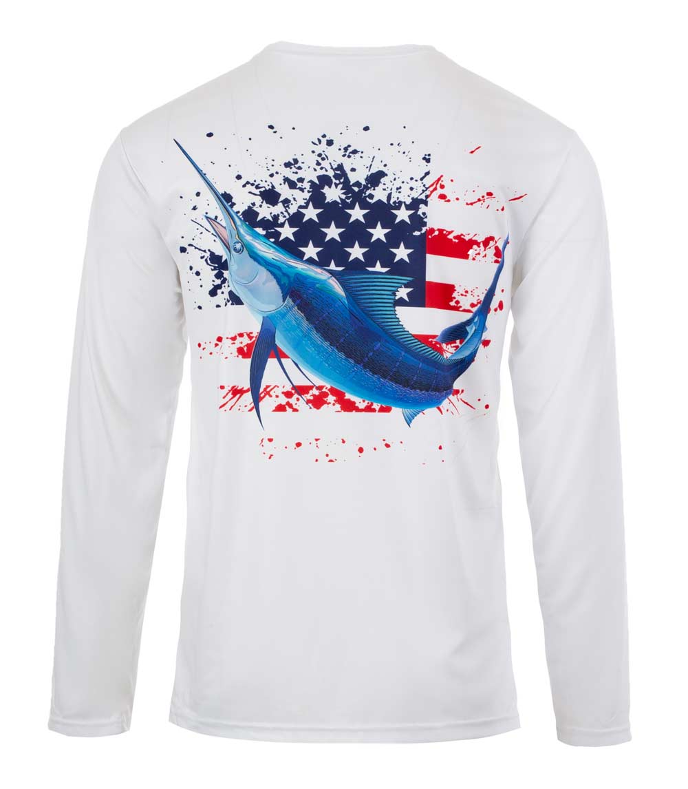 Men Performance Top Marlin Fish Graphic-7610509