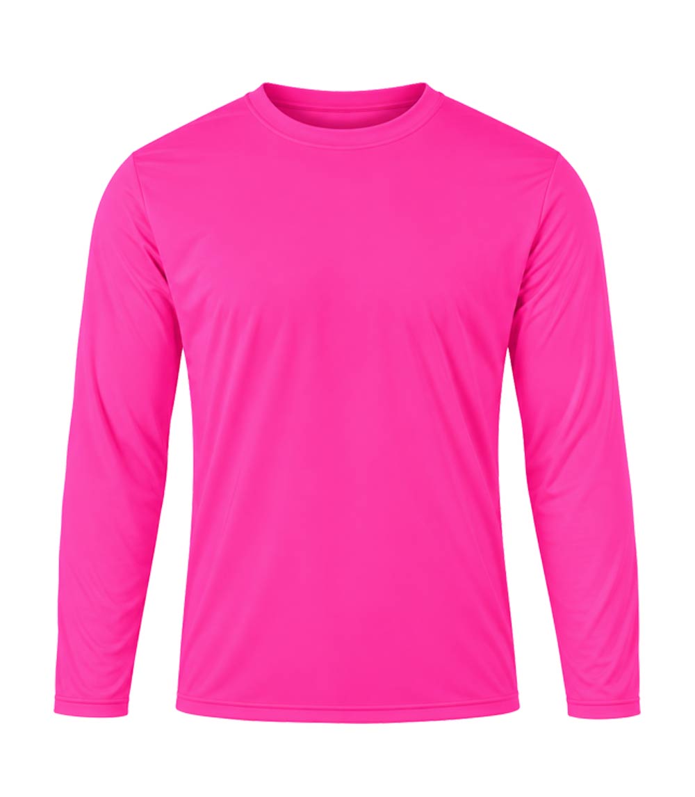 Performance L/S Crew Neck Neon Pink Color - 7612209