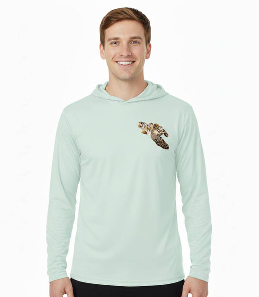Sudadera con capucha de alto rendimiento para hombre con gráfico de tortuga - 7613709