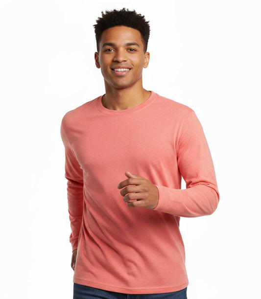 Performance L/S Crew Neck Heather Coral - 7641709