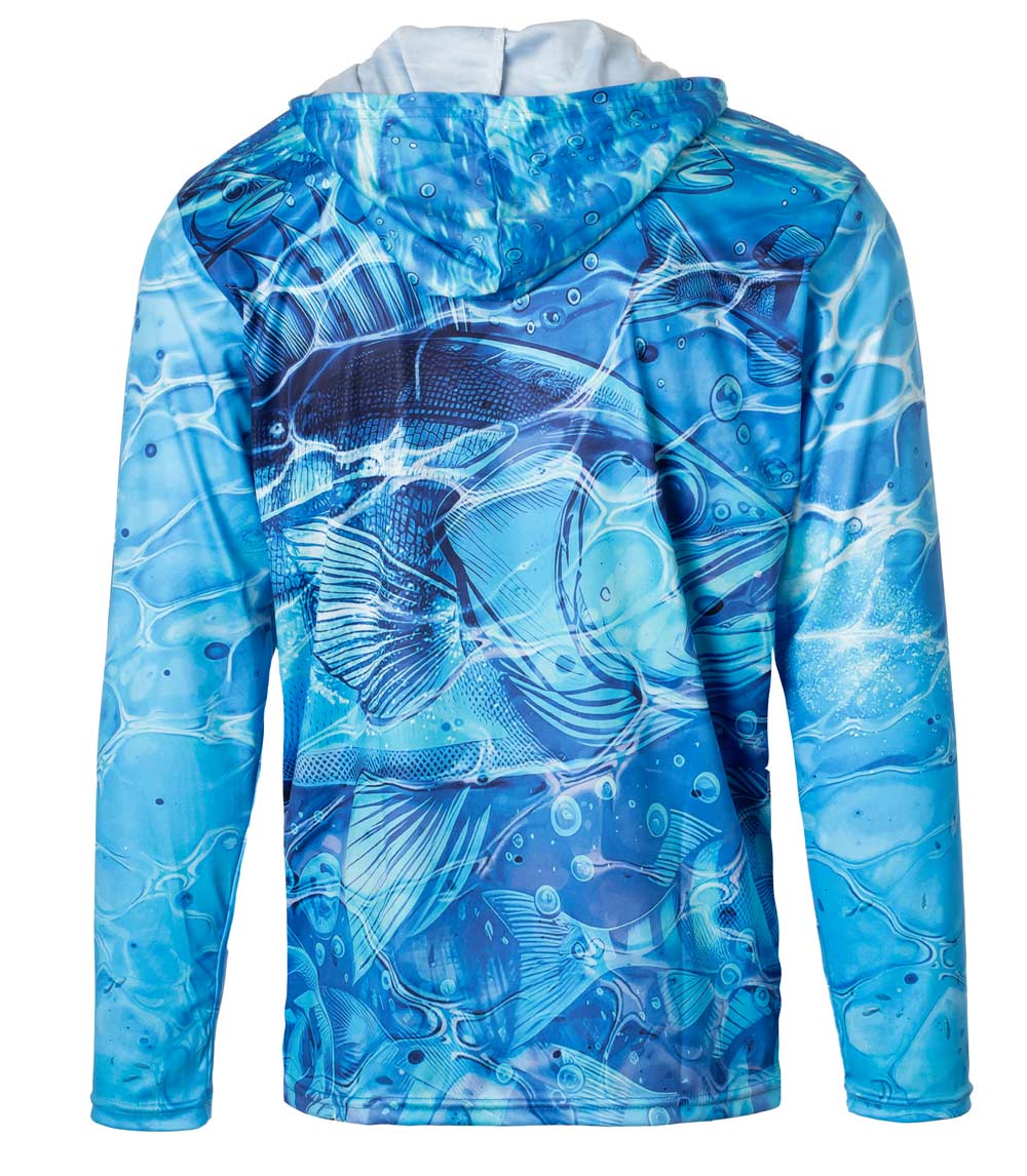 Men Performance Hoodie Top Fish Graphic-7644209